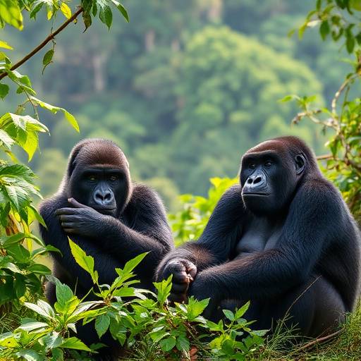 Mountain gorillas in Bwindi Impenetrable National Park